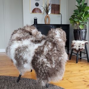 Melt in your Hands Soft Rare Gray Mongolian 3 Pelt Lambskin